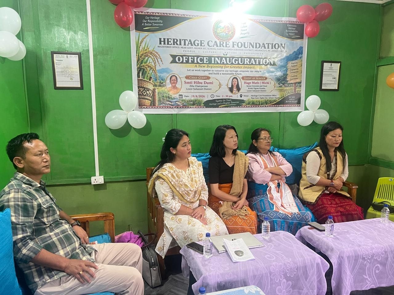Guests seated at the inauguration of the Heritage Care Foundation office